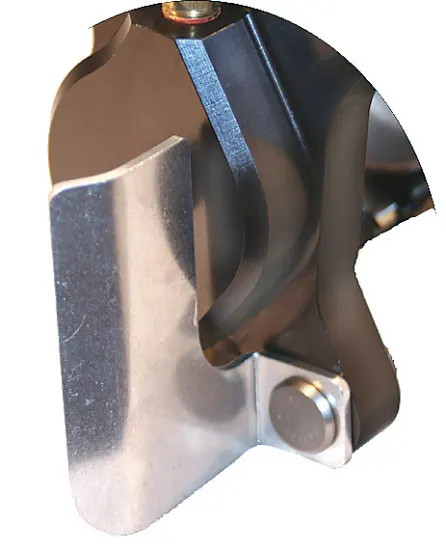 Top Mount Left Front Brake Line Guard