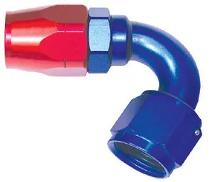 120° Stainless Braided Swivel Hose End