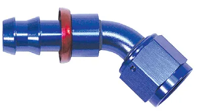 Push-On 45 Degree Aluminum Hose Fitting