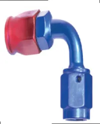 Reusable Teflon Hose Ends 90 Degree