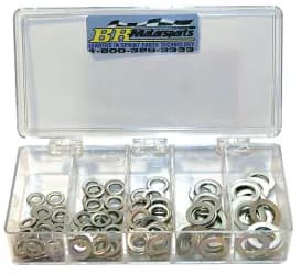 145-Piece .030 or .060 Stainless AN Washer Kit
