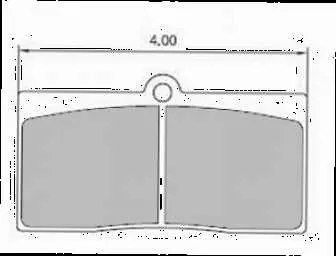Red Devil 4" Brake Pad