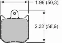 Red Devil 2" Brake Pad
