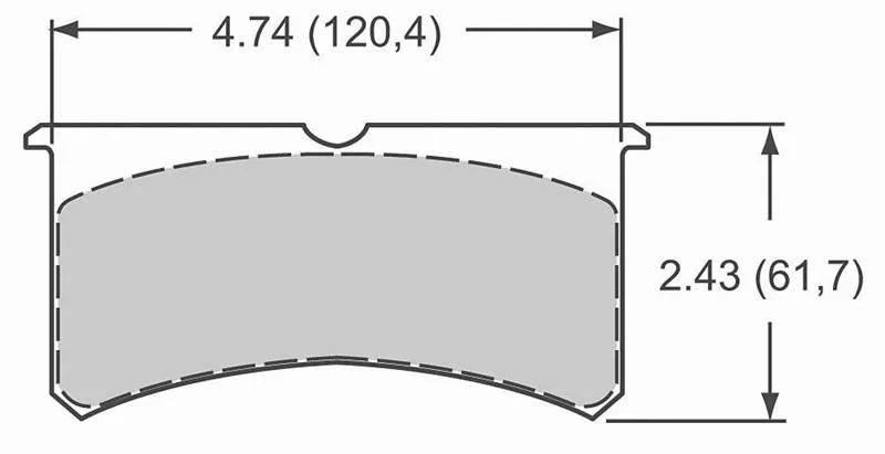 Wilwood 4 3/4" Brake Pad
