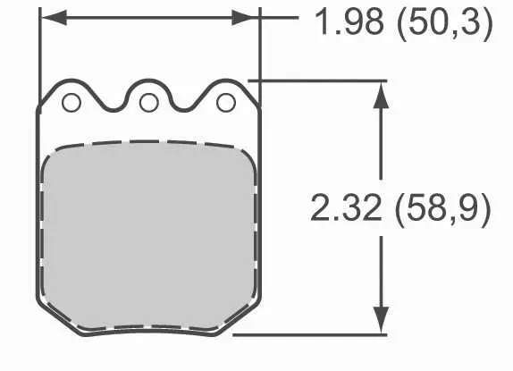 Wilwood 2" Brake Pad