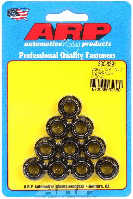 ARP Wrench Nuts, 3/8 x 1/2