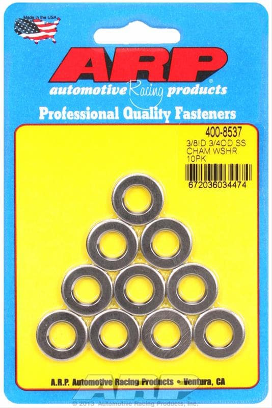 ARP Washers (3/8 stainless, 10 pack)