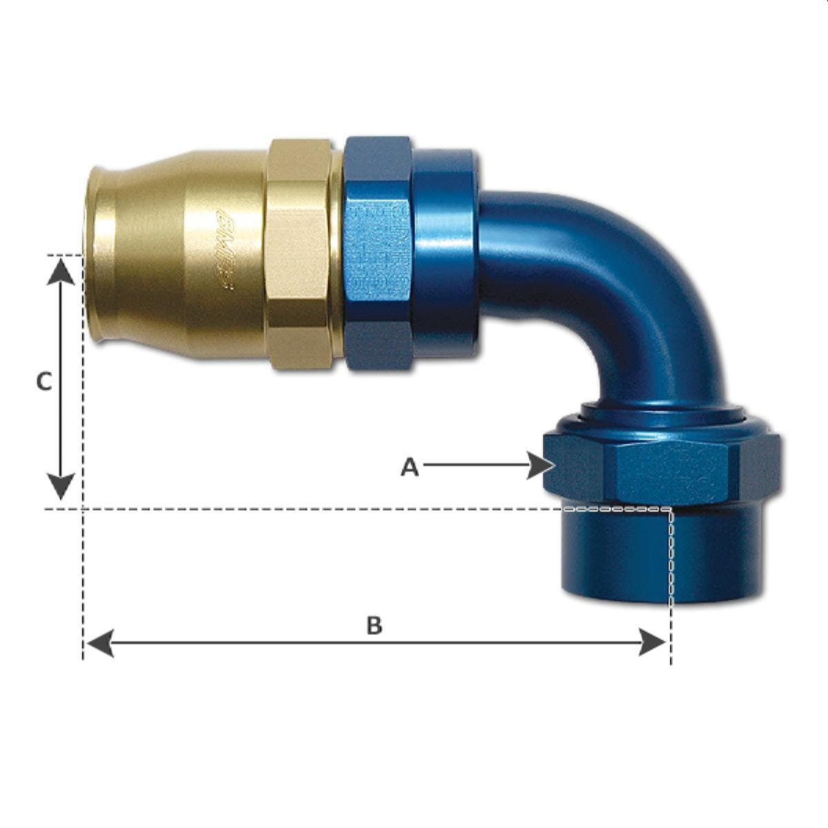 AR Reusable Fitting -08 7/8" - AR-08-H3-DS