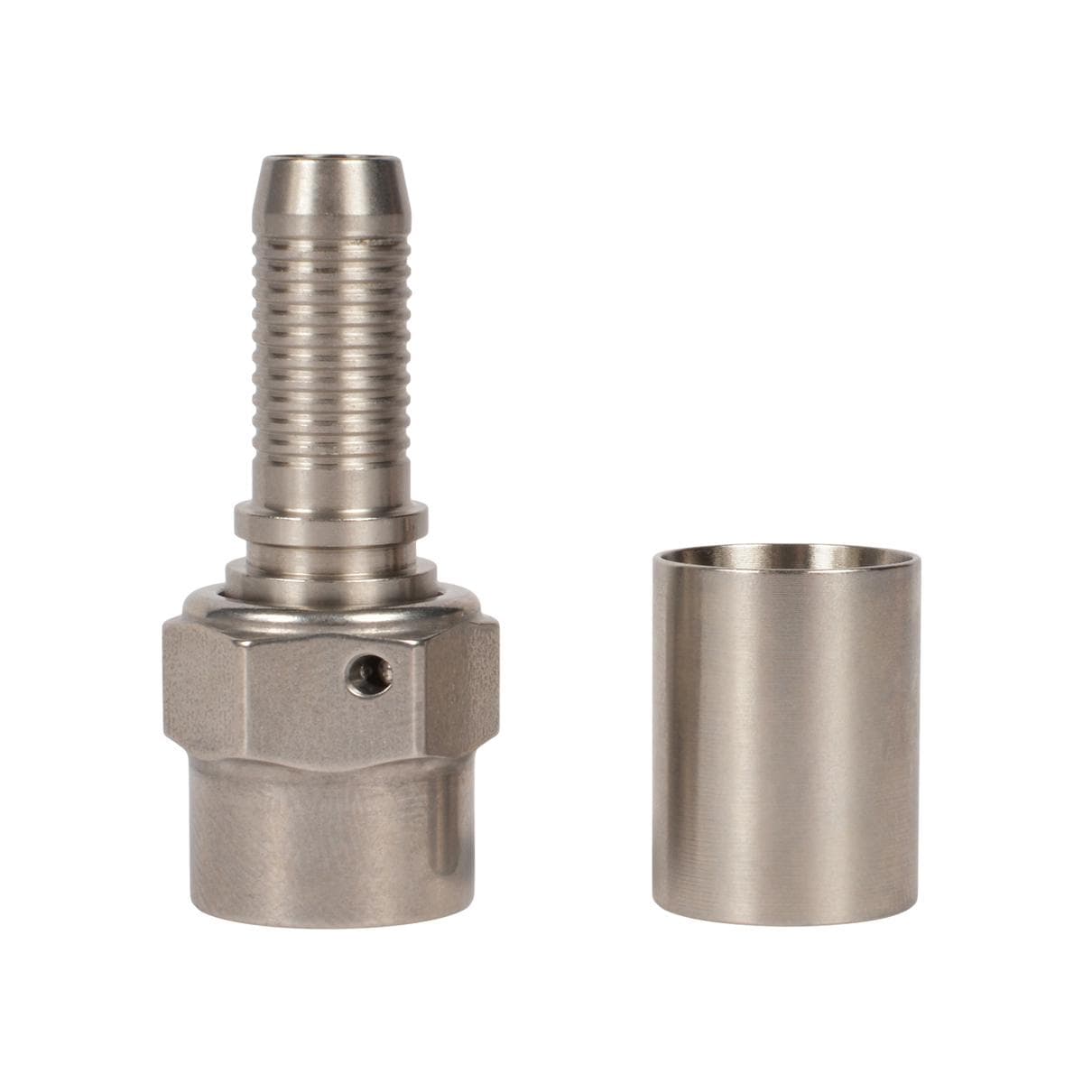 Smooth Bore Crimp Fitting -03 -02 3/8"