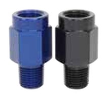 1/8" BSPT to NPT Adapter Blue Fem: NPT; Male: BSPT