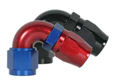 100 Series 120° Hose Ends -6 Red/Blue