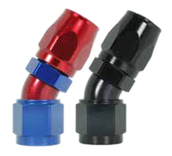 100 Series 30° Hose Ends -10 Red/Blue