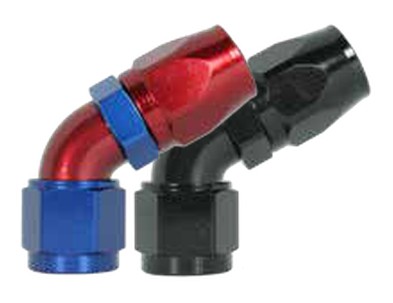 100 Series 60° Hose Ends -10 Red/Blue