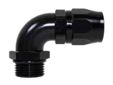 100 Series 90° Hose End to Male Port -10 Black