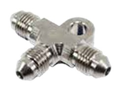 200 Series Male Tee with Bracket -3 Aluminium Black
