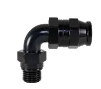 200 Series Reusable 90° Hose End to ORB Port -6 Black Port: -8
