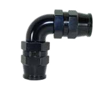 200 Series Reusable Double 90° Hose End -6 Black