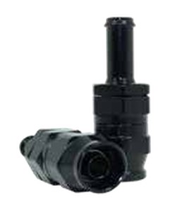 200 Series Reusable Hose End to Hose Tail -6 Black Tail: 5/16"