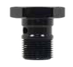 300 Series Single Banjo Bolt - Alloy Black 3/8"-24