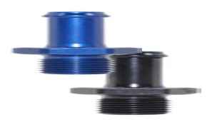 411 Series Imperial Hose Tail 5/16" Black 7/16"-20