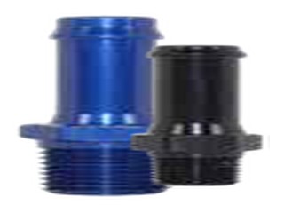 411 Series NPT Hose Tails 5/16" Black NPT: 1/8"