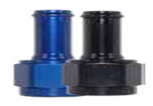 411 Series Straight Hose Ends -8 Blue Hose: 3/8"