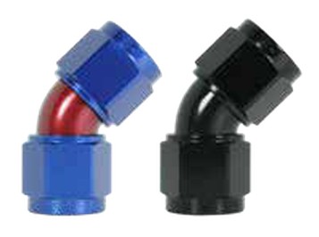 45° Female - Female -6 Red/Blue