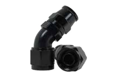 480 Series 45° Hose Ends -6 Black