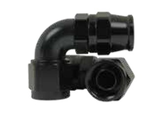 480 Series 90° Hose Ends -6 Black