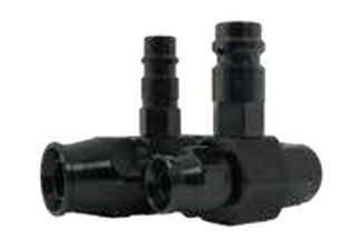 480 Series Charge Port Hose End -6 (High Side) Black
