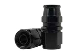 480 Series Straight Hose Ends -10 Black