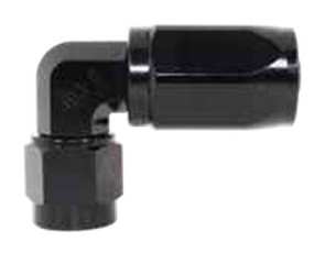 490 Series 90° Hose Ends -6 Black
