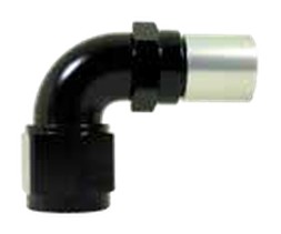 520 Series Crimp 90° Hose Ends -6 Swivel