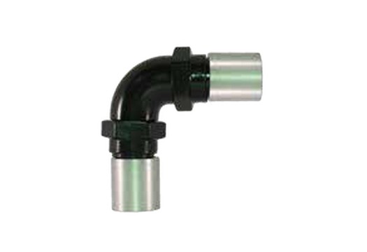 520 Series Double 90° Crimp Hose End Crimp: -4