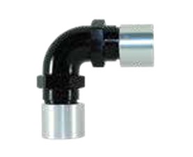 550 Series 90° Double Hose - Swivel Crimp: -4