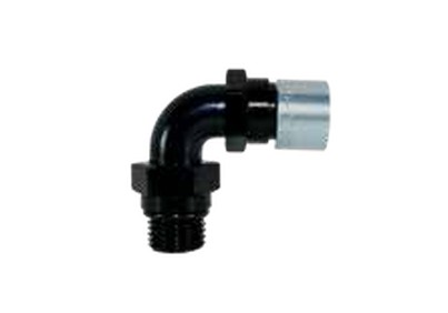 550 Series 90° ORB to Hose - Swivel Port: -6; Crimp: -6