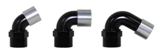 550 Series Non-Swivel Hose Ends -6 45°