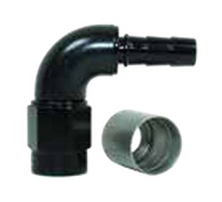 90° Hose Ends 3/8" SAE Black/Natural
