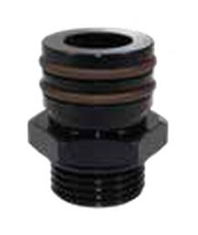 Clamshell Port Adapters -10 Black Port: -10