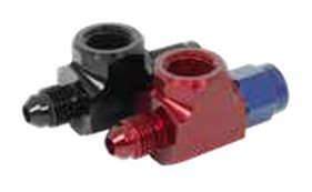 Female - Male 1/4"NPT Port -6 Red/Blue