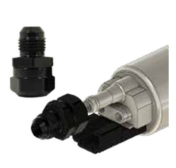 Fuel Pump Barb Adapters -6 Black Barb: 3/8"
