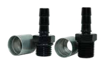 Male Thread Hose Ends 1/8"NPT Black/Natural