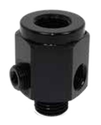 Metric Oil Sender Adapter (810-M12-02) Black M12 x 1.5 Port: 1/8"NPT
