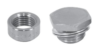 O2 Weld on & Plug - M14 Material: Steel