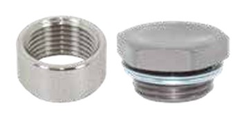 O2 Weld on & Plug - M18 Material: Aluminium