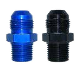 STR Male NPT Adapters -6 Blue NPT: 1/4"
