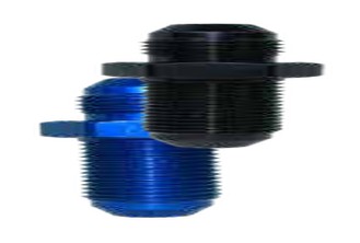 Straight Bulkhead -6 Blue