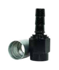 Straight Hose Ends 3/8" SAE Black/Natural
