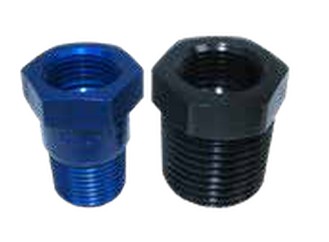 Temp Probe Adapters Blue NPT: 1/2"; Female: 5/8"-18
